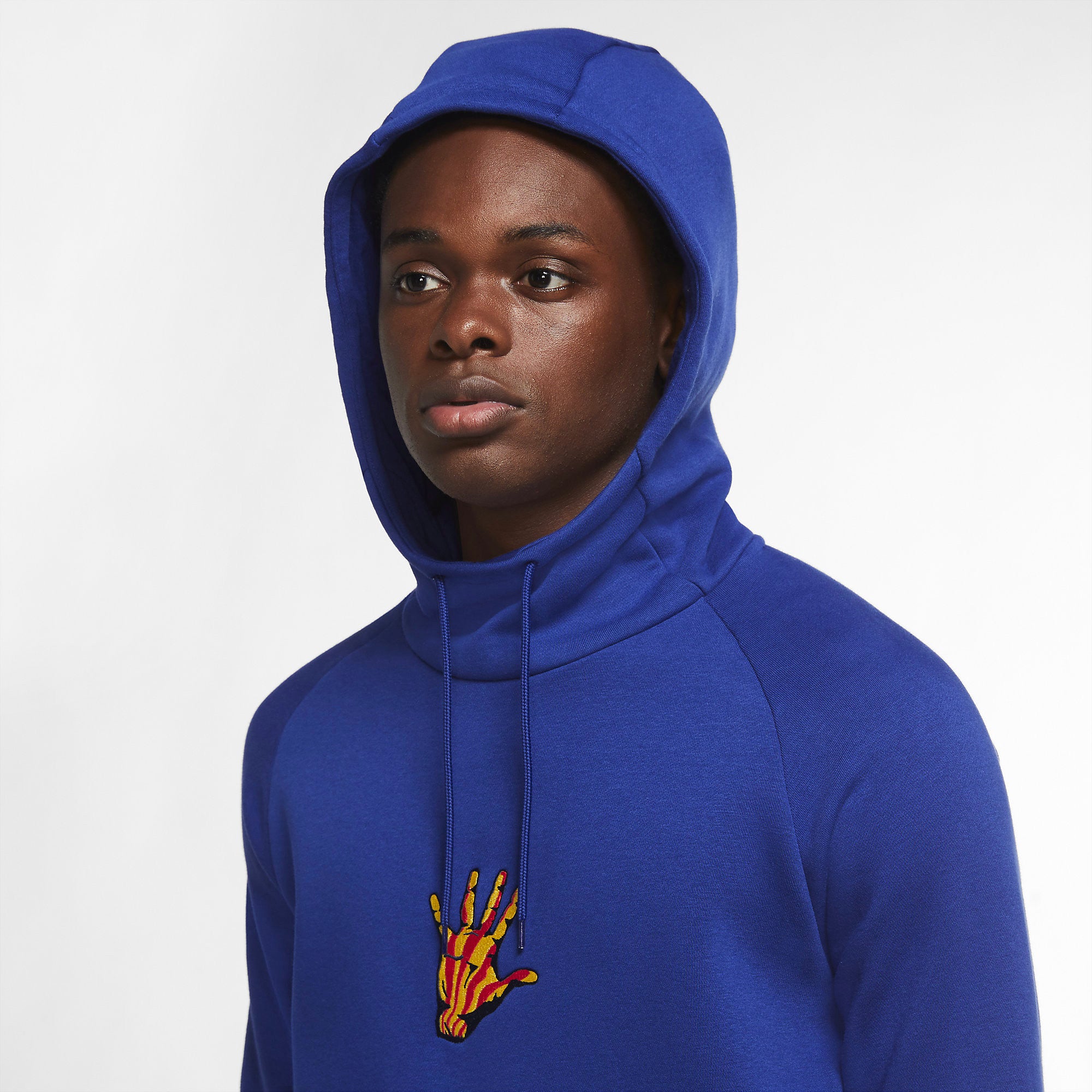 FC Barcelona Mens Classico Hooded Sweatshirt