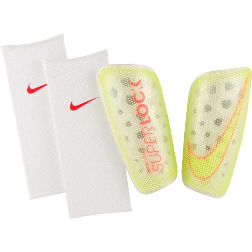Nike Mercurial Lite SuperLock Soccer Shin Guards - CN5375-100-NIKE by Nike | Available at Niky's Sports