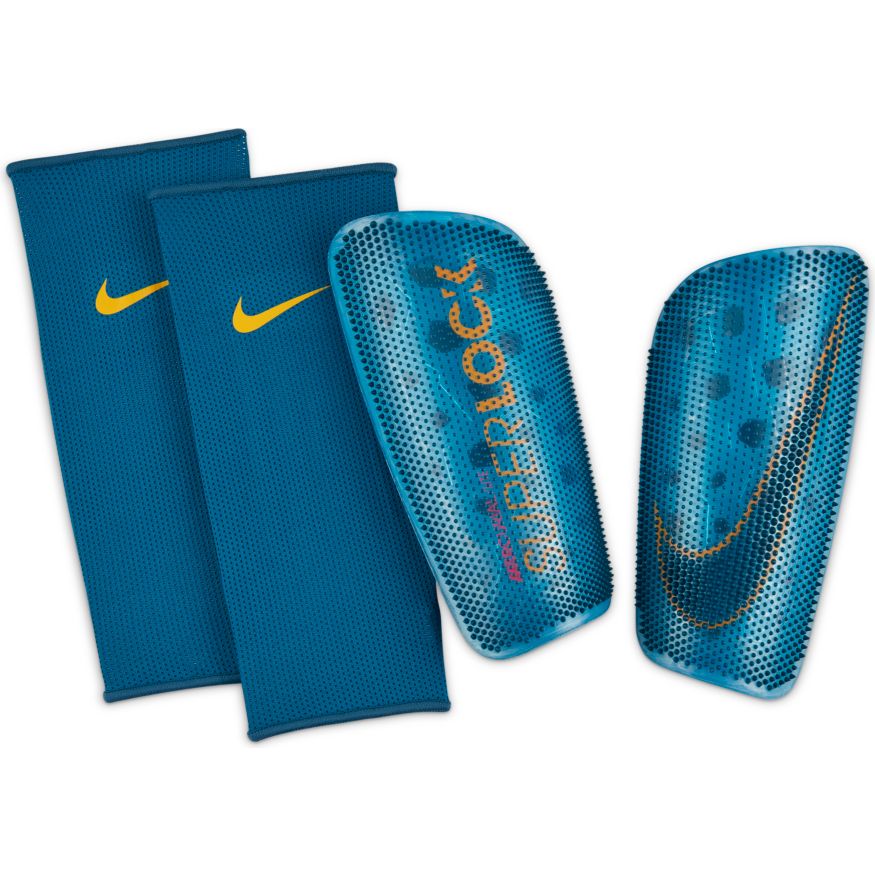 Nike Mercurial Lite SuperLock Soccer Shin Guards - CN5375-447-NIKE by Nike | Available at Niky's Sports