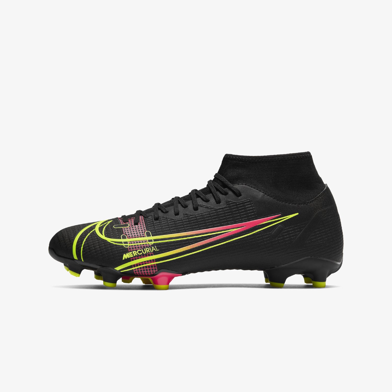 Men's Mercurial Superfly 8 Academy Firm Ground Black - CV0843-090-NIKE by Nike | Available at Niky's Sports