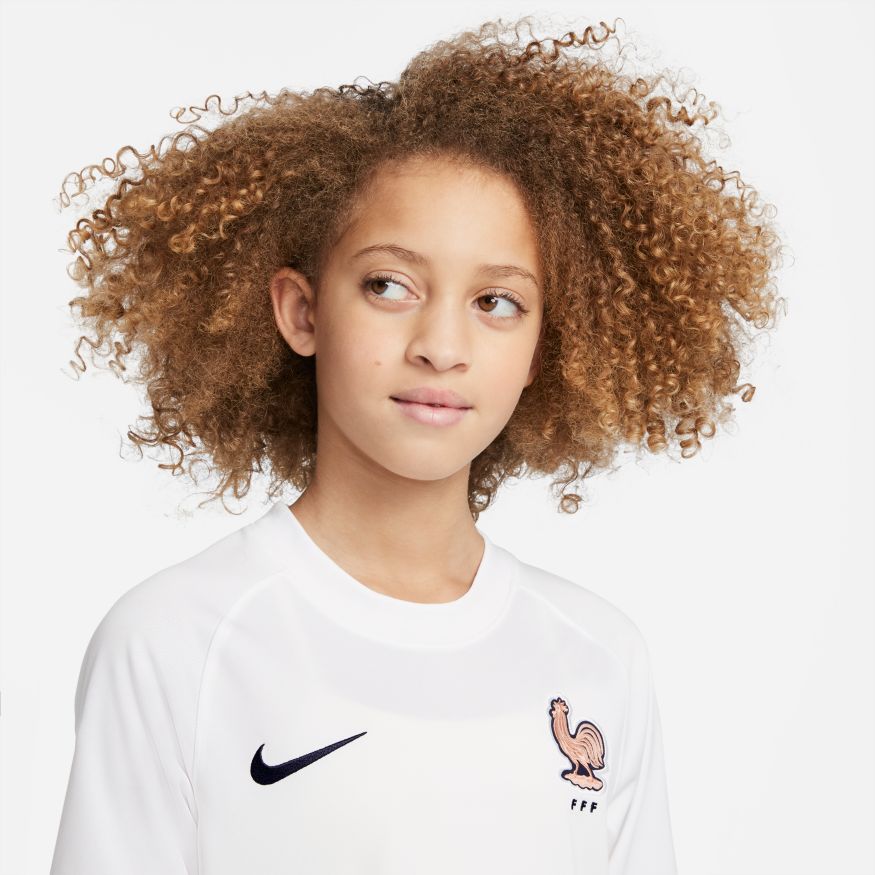France 2022 Stadium Away Big Kids' Nike Dri-FIT Soccer Jersey - CV5790-100-NIKE by Nike | Available at Niky's Sports