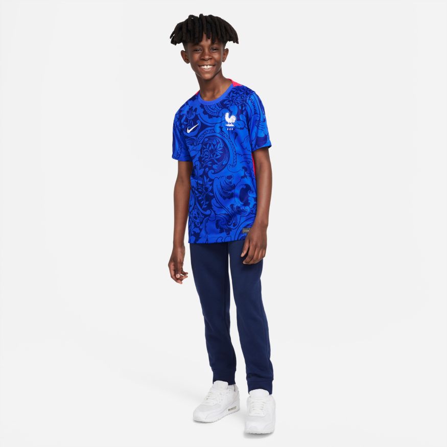 Nike France Women's Euro 2022 Stadium Home Big Kids' Nike Soccer Jersey - CV5791-439-NIKE by Nike | Available at Niky's Sports