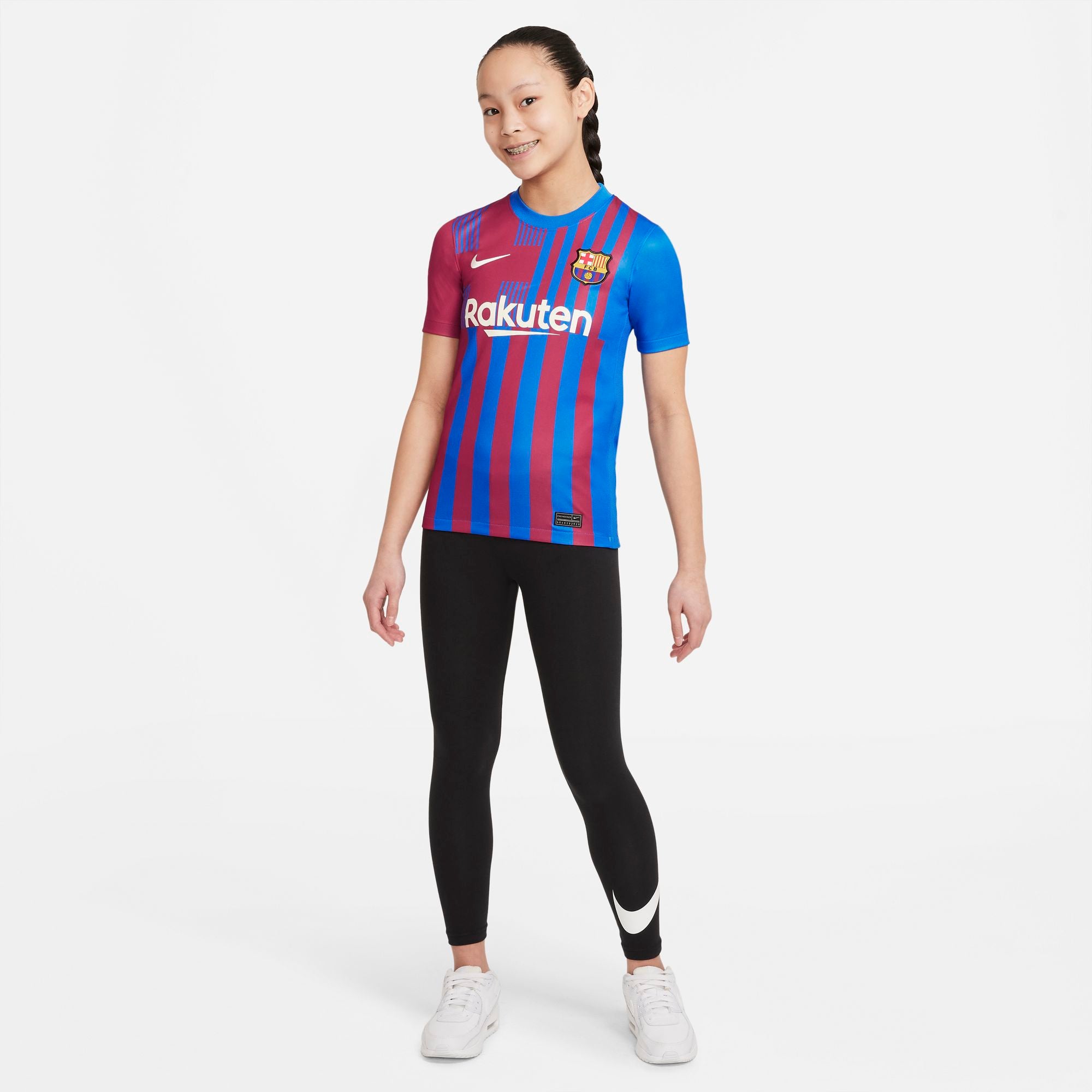 FC Barcelona 21/22 Stadium Home Soccer Jersey - Kids