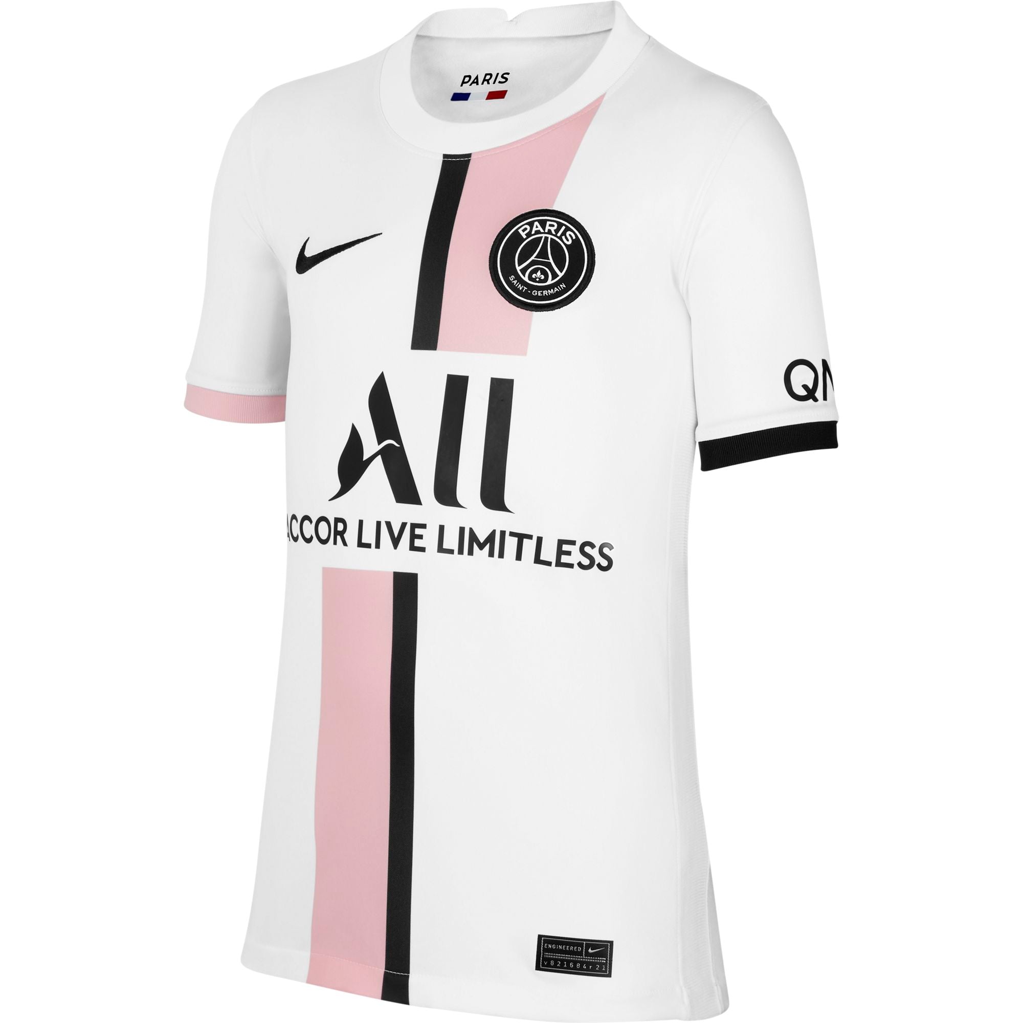 Paris Saint-Germain 2021/22 Stadium Away Big Kids' Nike Dri-FIT Soccer Jersey - CV8231-101-NIKE by Nike | Available at Niky's Sports