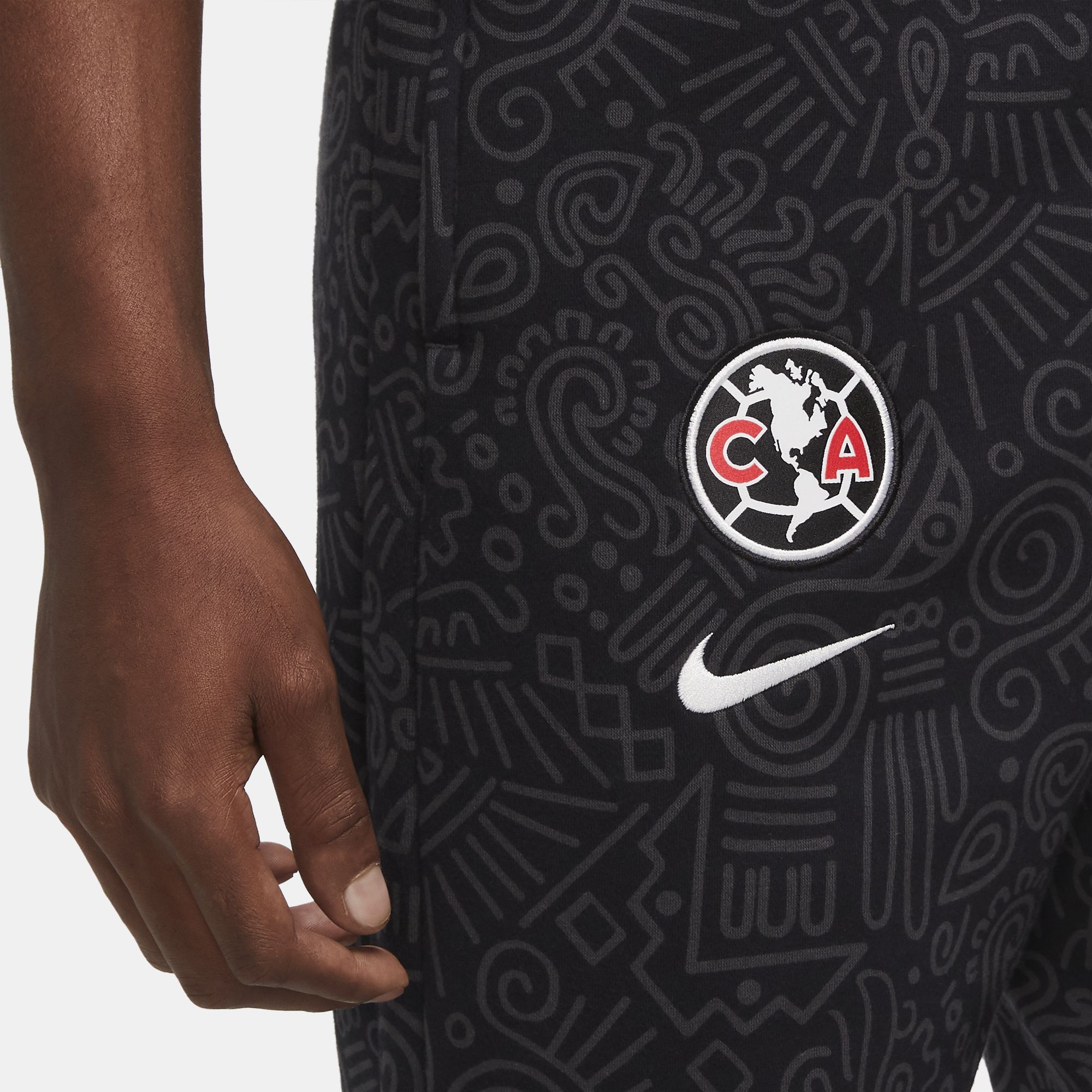 Club America Men's Fleece Soccer Pants - CV8655-060-NIKE by Nike | Available at Niky's Sports
