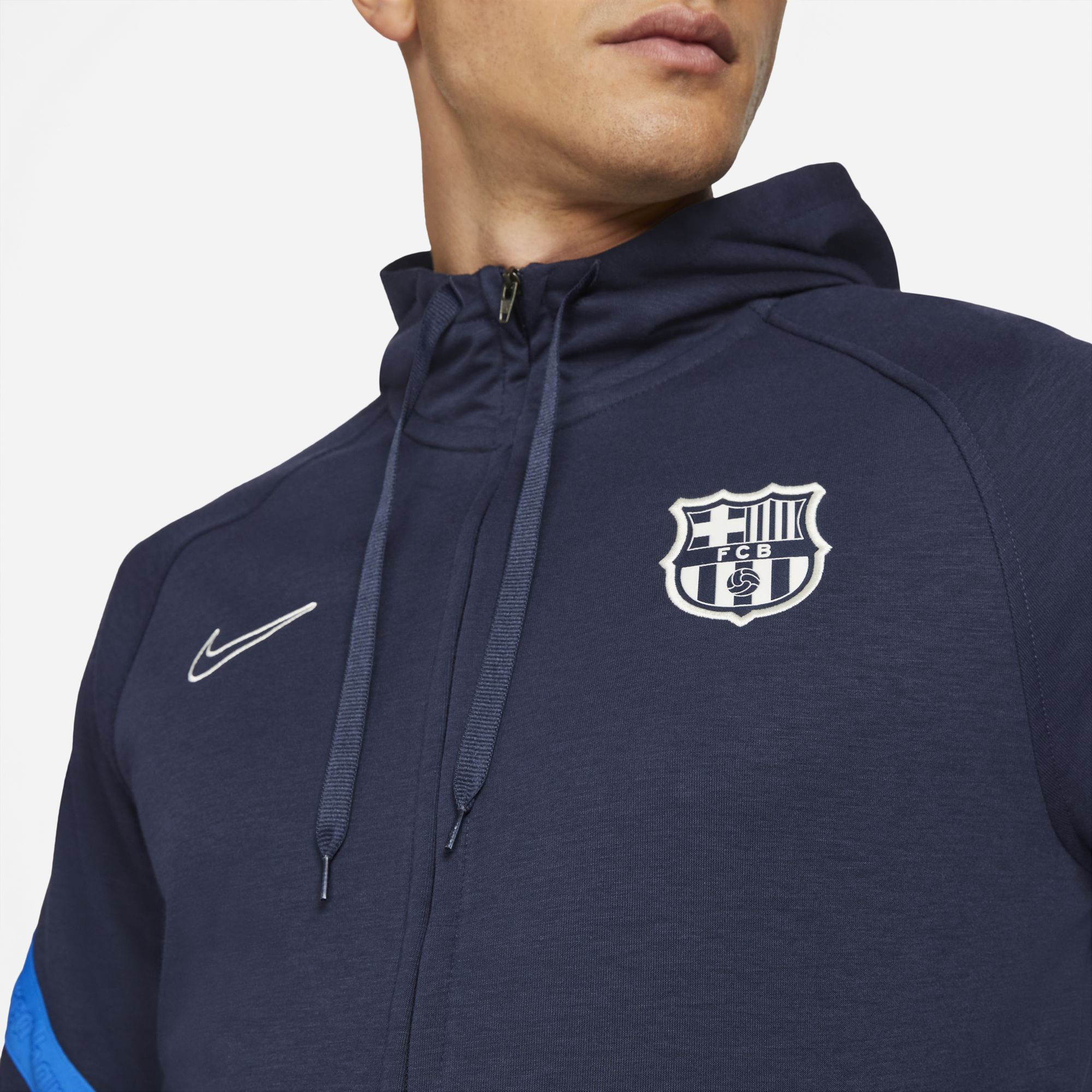 FC Barcelona Men's Nike Dri-FIT 1/2-Zip Soccer Hoodie