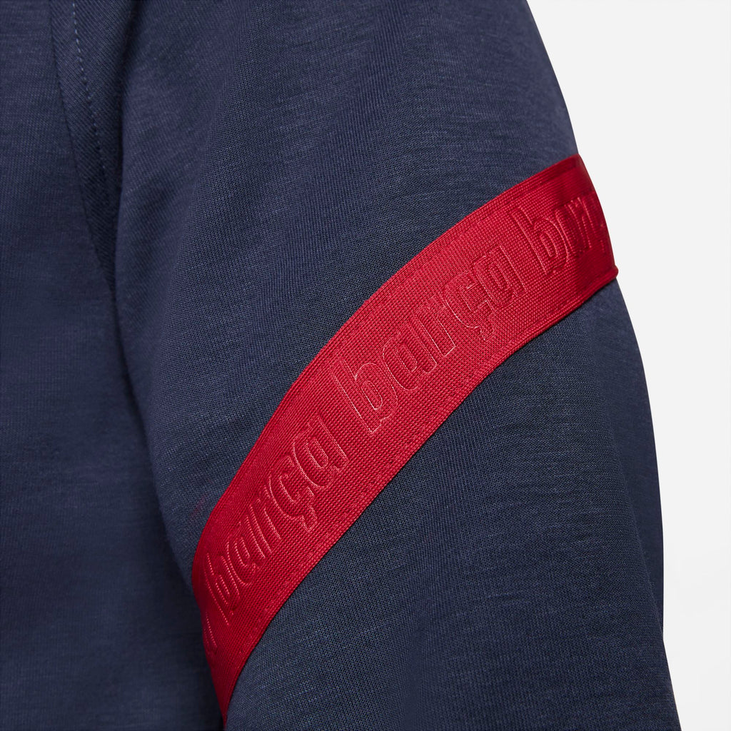 FC Barcelona Men's Nike Dri-FIT 1/2-Zip Soccer Hoodie - CV9940-451-NIKE by Nike | Available at Niky's Sports