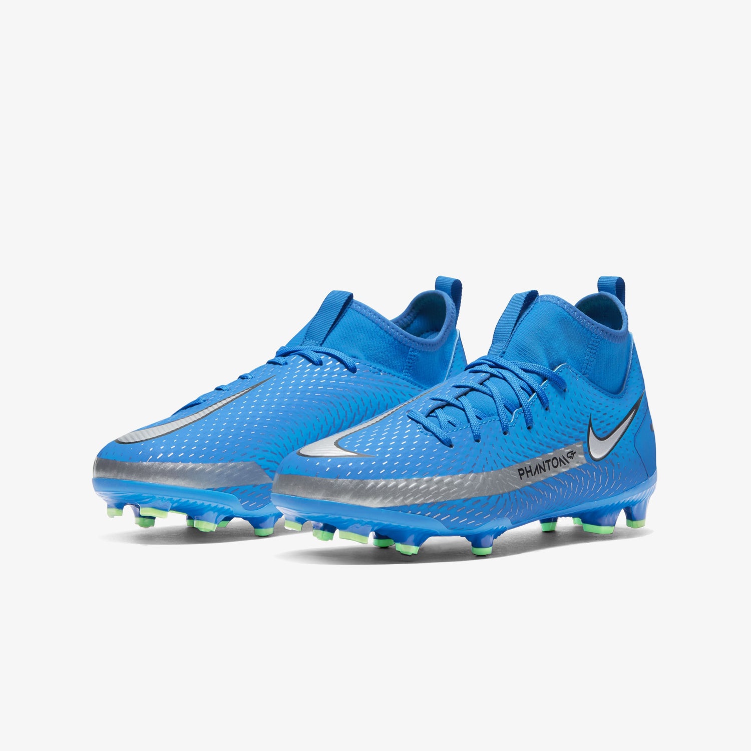 Jr. Phantom Gt Academy Dynamic Firm Ground Blue - CW6694-400-NIKE by Nike | Available at Niky's Sports
