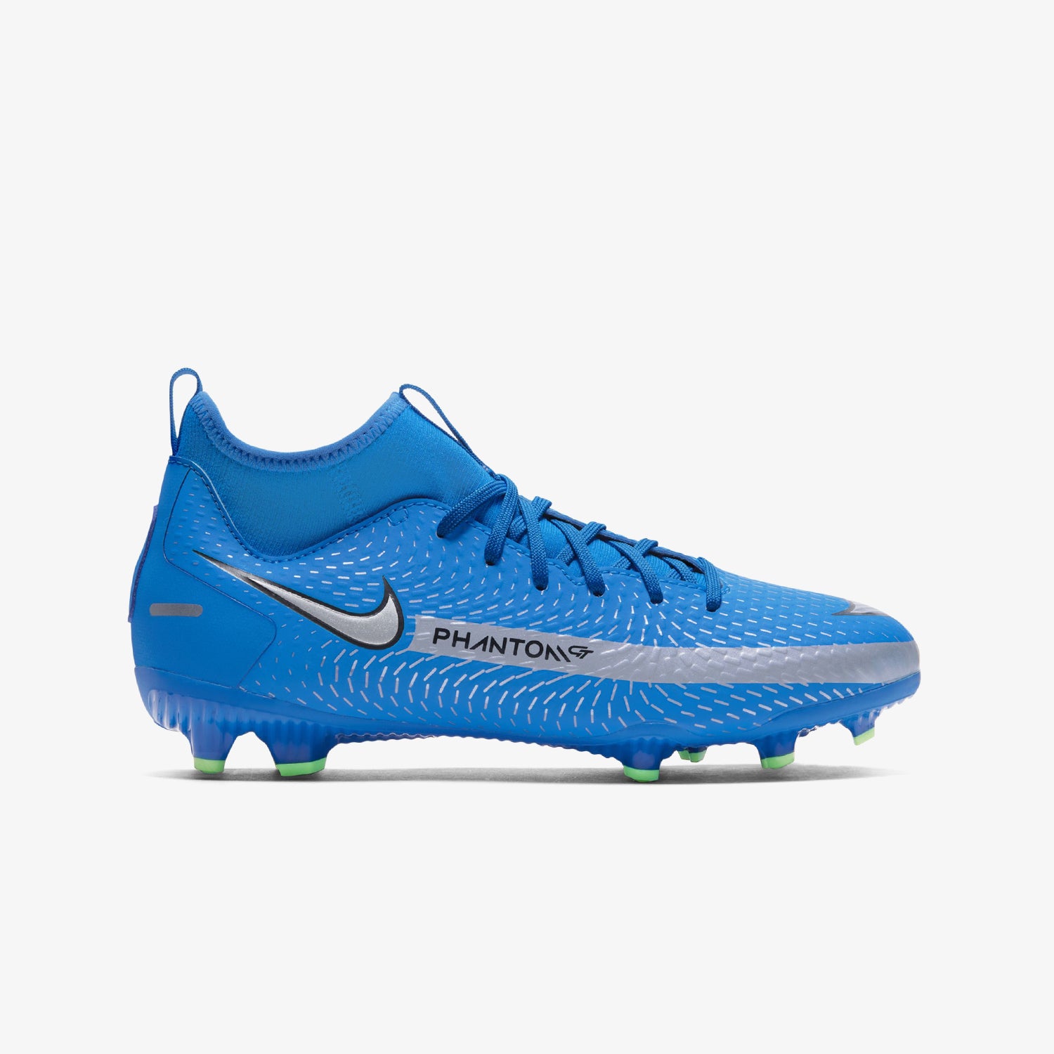 Jr. Phantom Gt Academy Dynamic Firm Ground Blue - CW6694-400-NIKE by Nike | Available at Niky's Sports