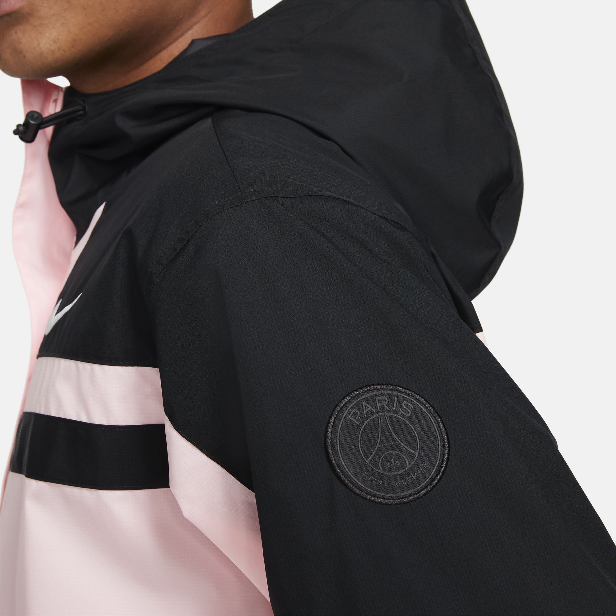 Paris Saint-Germain Men's Woven Hooded Jacket - CZ0955-658-NIKE by Nike | Available at Niky's Sports