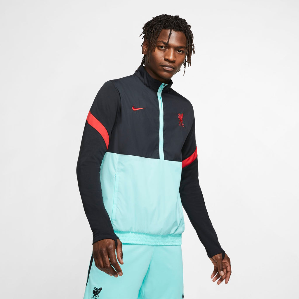 Liverpool FC 1/2 Zip Track Top Men's - CZ2780-010-NIKE by Nike | Available at Niky's Sports