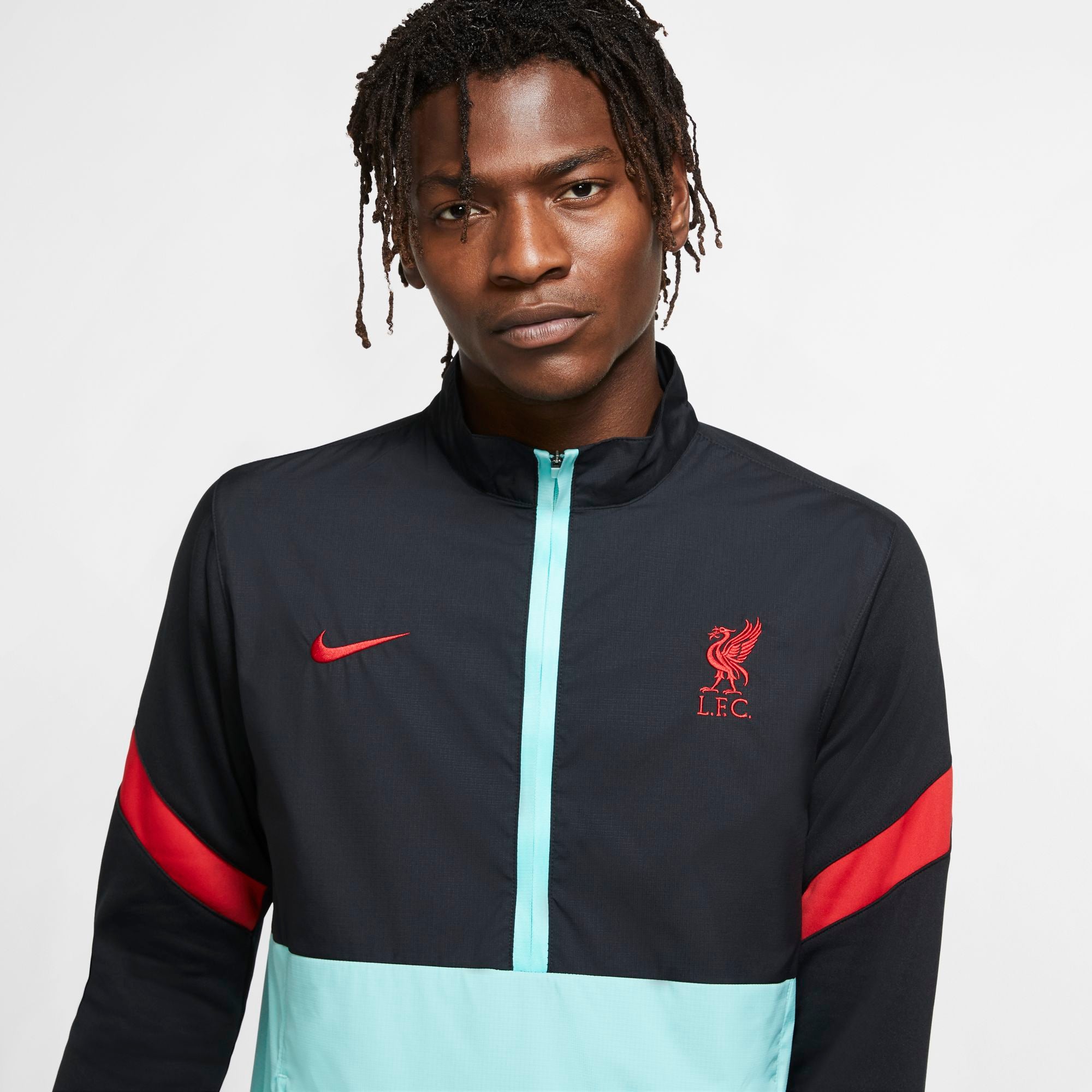 Liverpool FC 1/2 Zip Track Top Men's - CZ2780-010-NIKE by Nike | Available at Niky's Sports