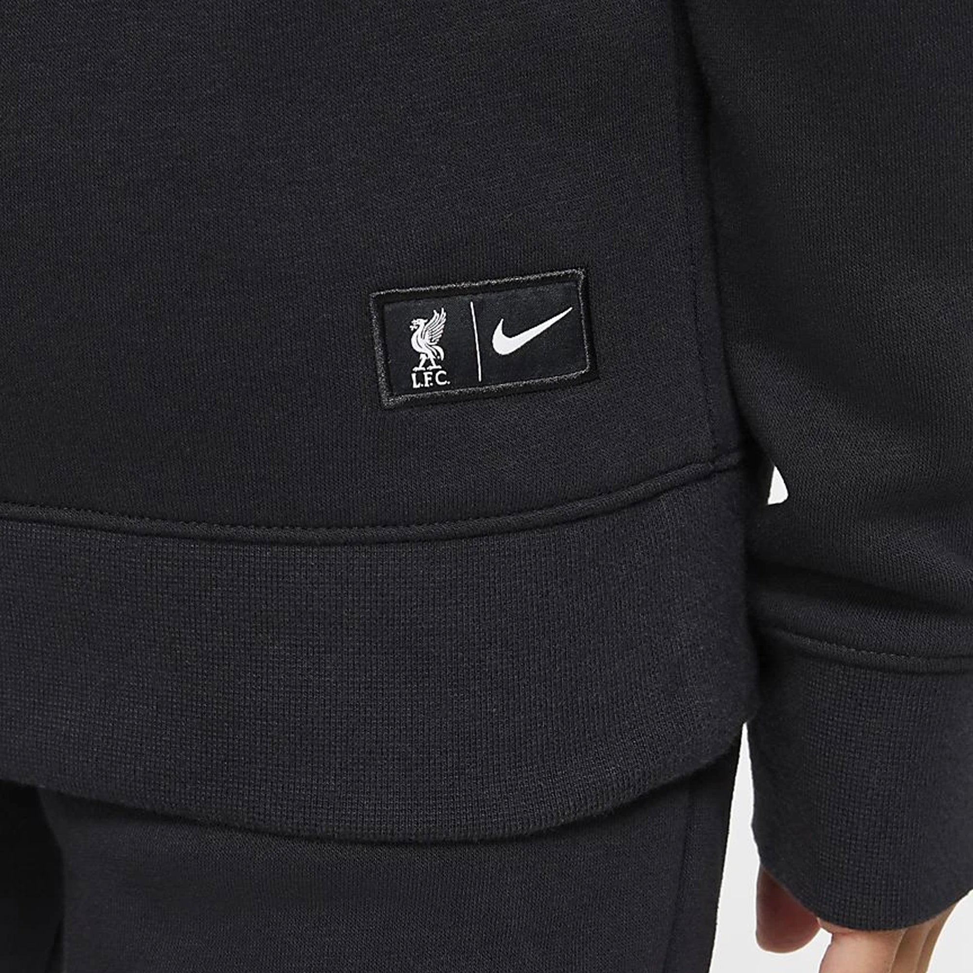 Liverpool FC Hoody Black Youth - CZ3362-010-NIKE by Nike | Available at Niky's Sports