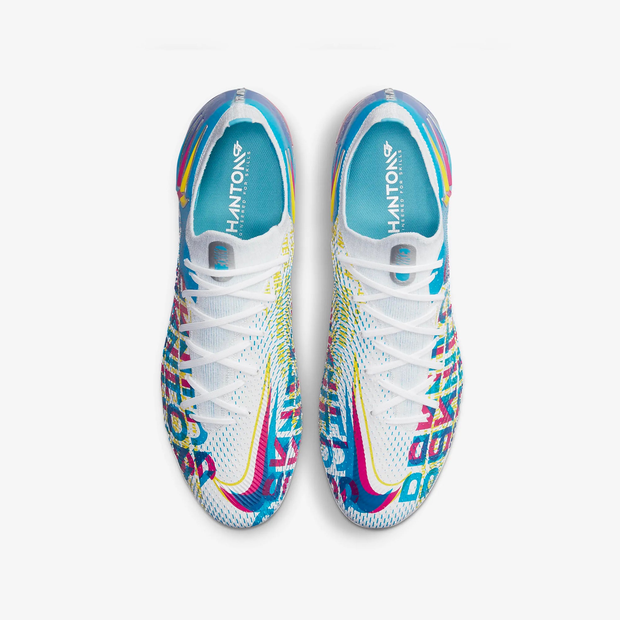 Phantom GT Elite 3D FG Soccer Cleats - Chlorine Blue/Opti Yellow/White/Pink Blast - CZ3457-467-NIKE by Nike | Available at Niky's Sports