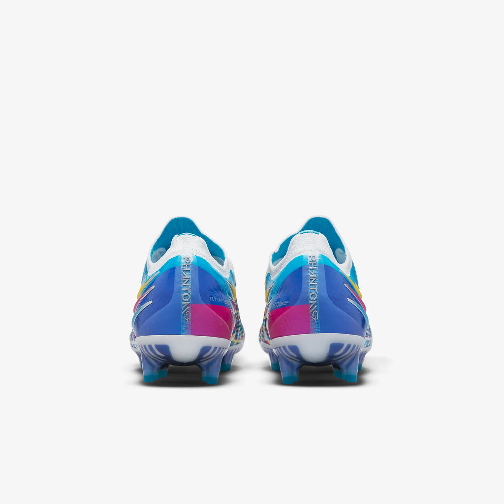 Phantom GT Elite 3D FG Soccer Cleats - Chlorine Blue/Opti Yellow/White/Pink Blast - CZ3457-467-NIKE by Nike | Available at Niky's Sports