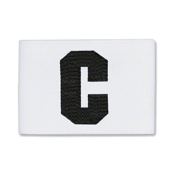 Captain Arm Band - White - CAPTAIN-BAND-WHITE-JUST4KICKS by Just4kicks | Available at Niky&#39;s Sports