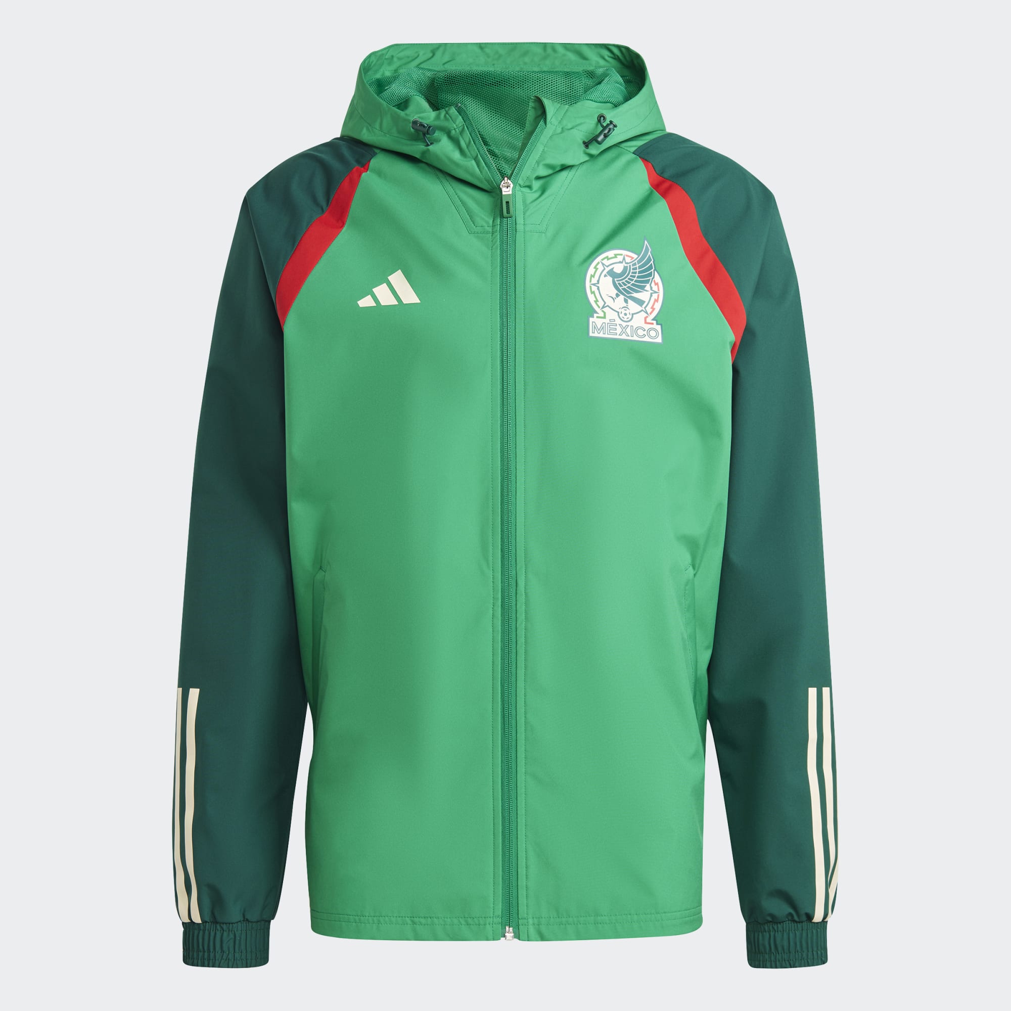 adidas Men's Mexico 2022 Tiro All Weather Jacket - HF1379-ADIDAS by adidas | Available at Niky's Sports