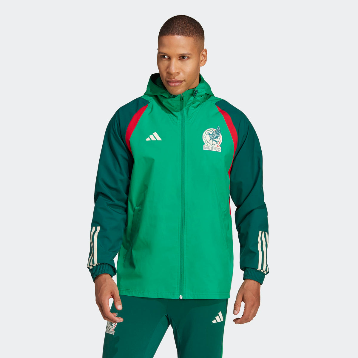 adidas Men&#39;s Mexico 2022 Tiro All Weather Jacket - HF1379-ADIDAS by adidas | Available at Niky&#39;s Sports