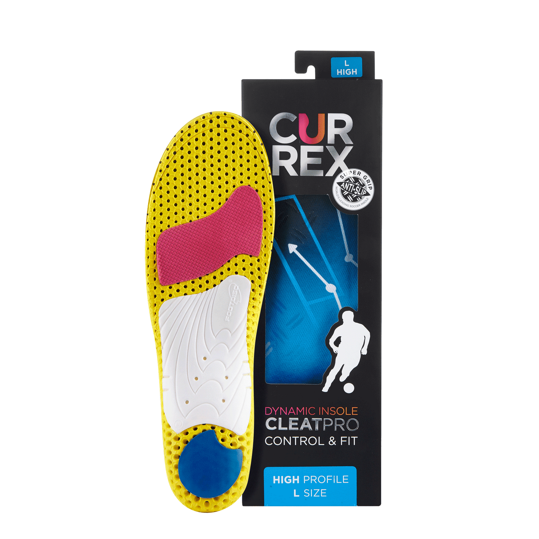 CLEATPRO INSOLES FOR FOOTBALL AND CLEATED SHOES HIGH PROFILE