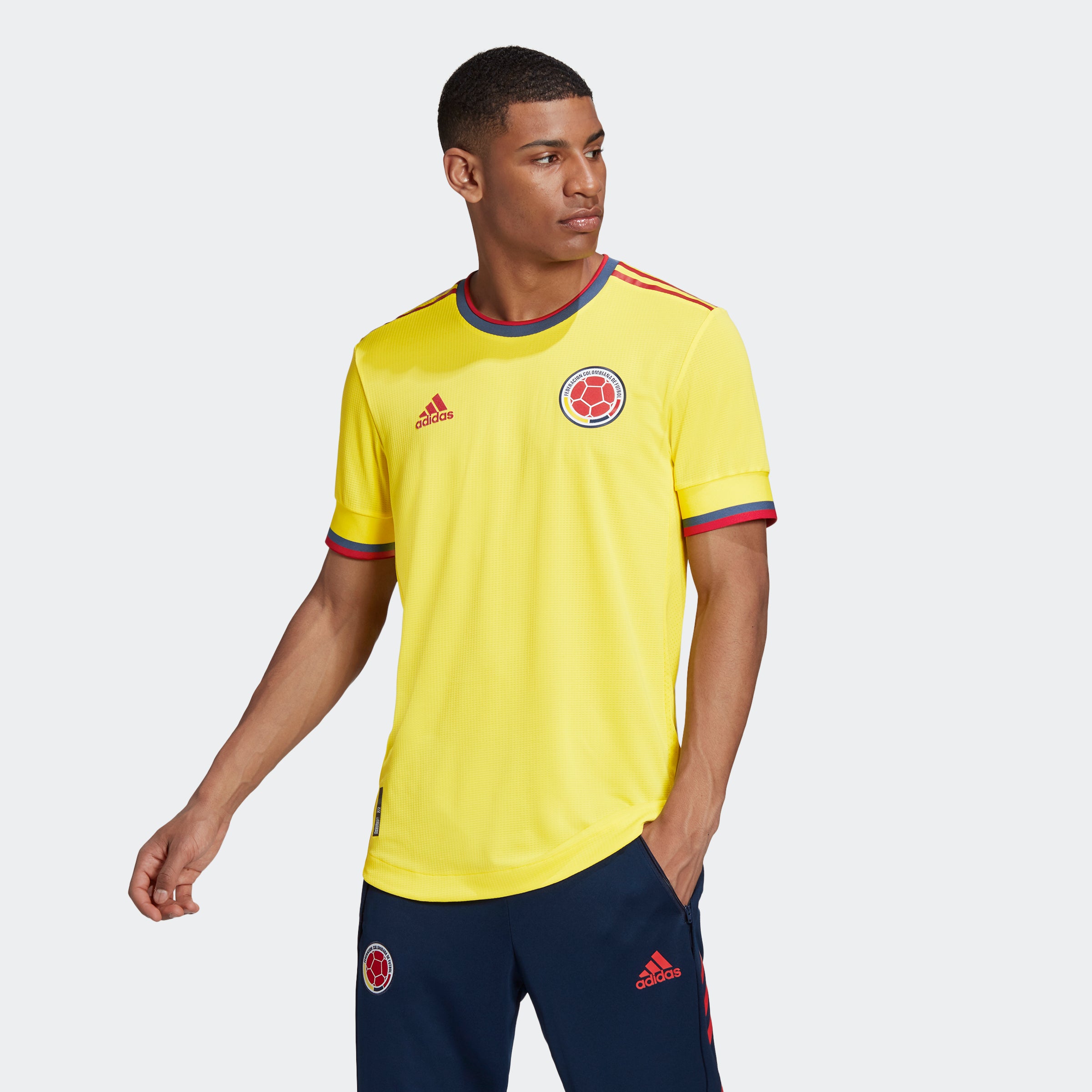Colombia Home Authentic Jersey - Bright Yellow