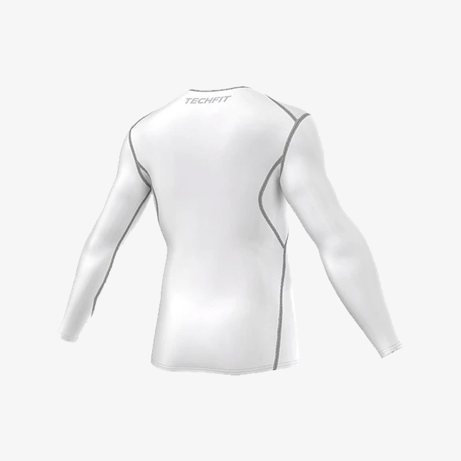 TechFit Base Long Sleeve Tee White Men's - D82058-ADIDAS by Adidas | Available at Niky's Sports