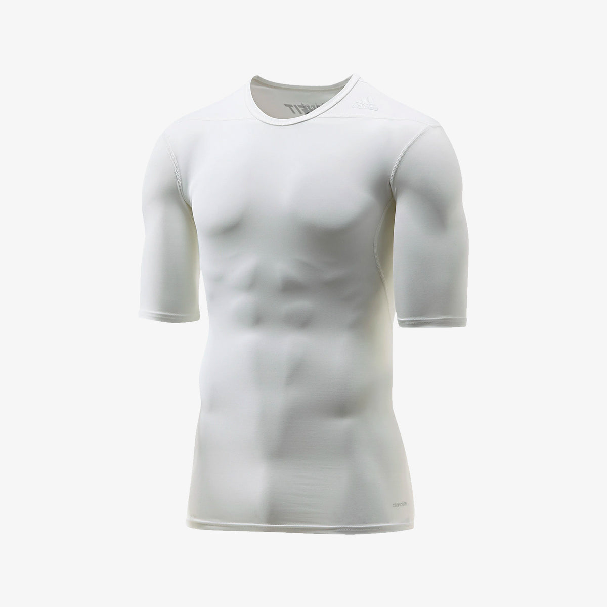TechFit Compression Base Training Tee White Men&#39;s - D82087-ADIDAS by Adidas | Available at Niky&#39;s Sports