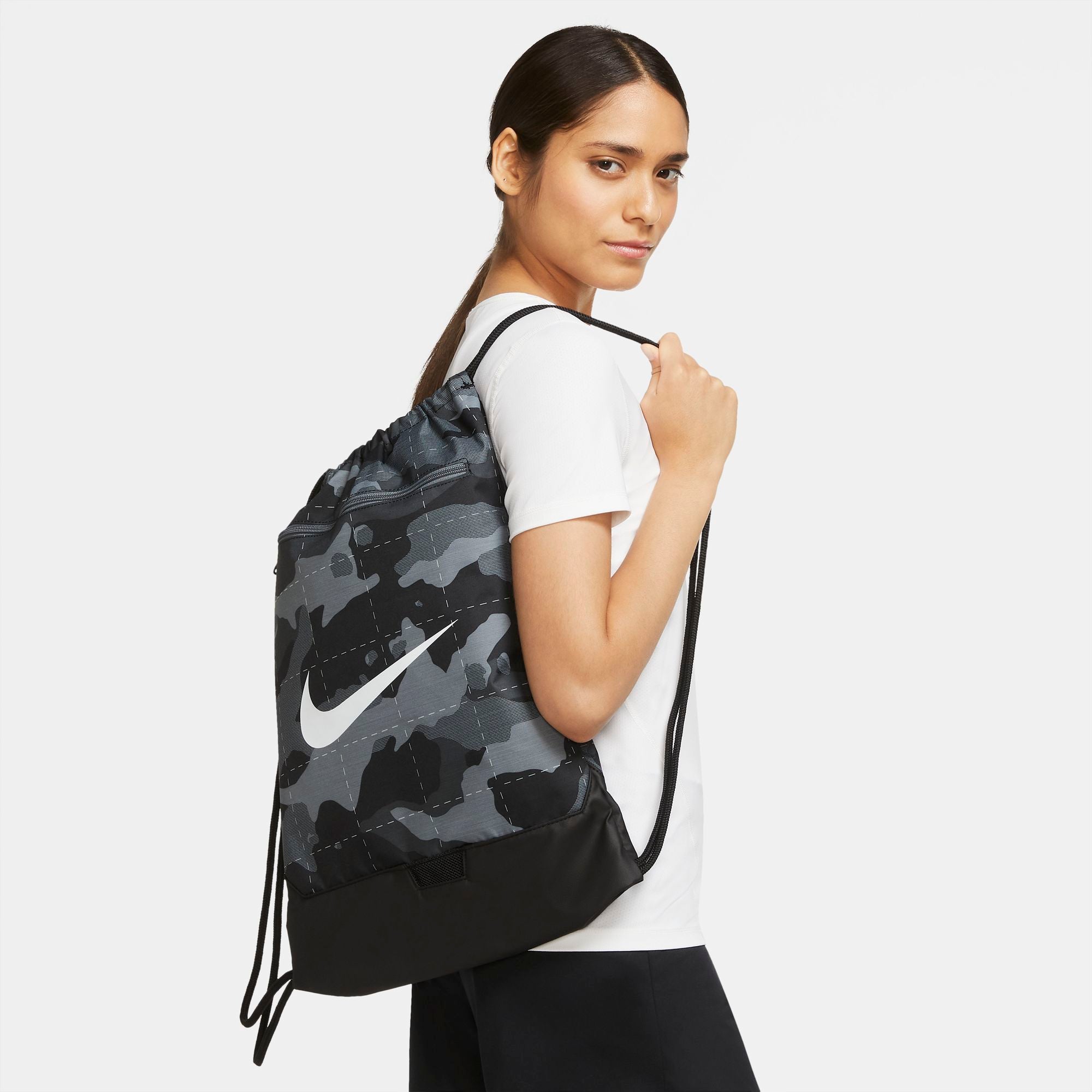 Nike Brasilia Camo Training Gym Sack - DB1155-084-NIKE by Nike | Available at Niky's Sports