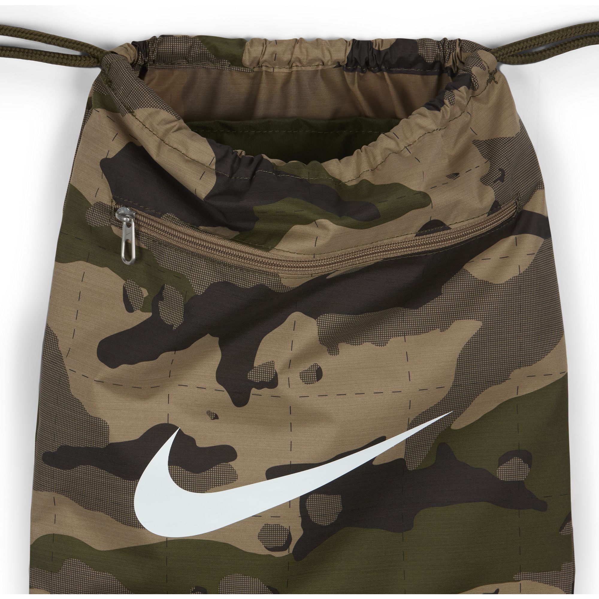 nike camo drawstring bag