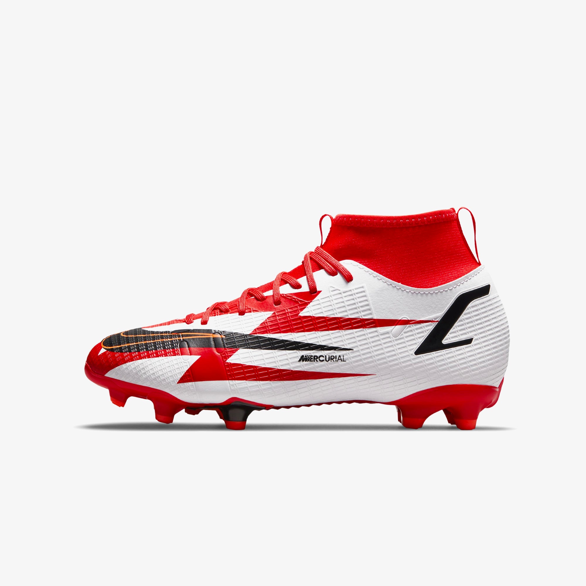 Nike Jr. Mercurial Superfly 8 Academy CR7 MG Little/Big Kids' Multi-Ground Soccer Cleats - DB2672-600-NIKE by Nike | Available at Niky's Sports