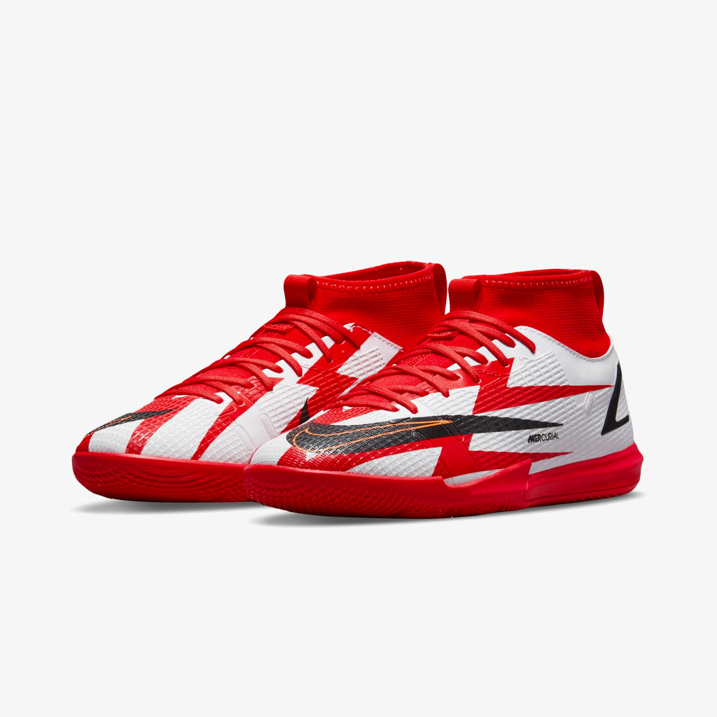 Nike Jr. Mercurial Superfly 8 Academy CR7 IC Little/Big Kids' Indoor/Court Soccer Shoes - DB2676-600-NIKE by Nike | Available at Niky's Sports