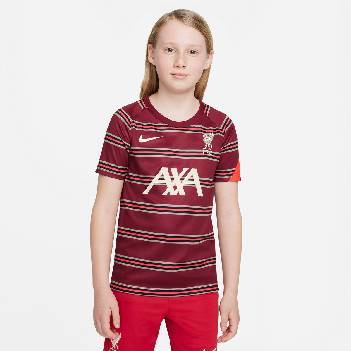 Liverpool FC Big Kids&#39; Pre-Match Short-Sleeve Soccer Top - DB2923-614-NIKE by Nike | Available at Niky&#39;s Sports