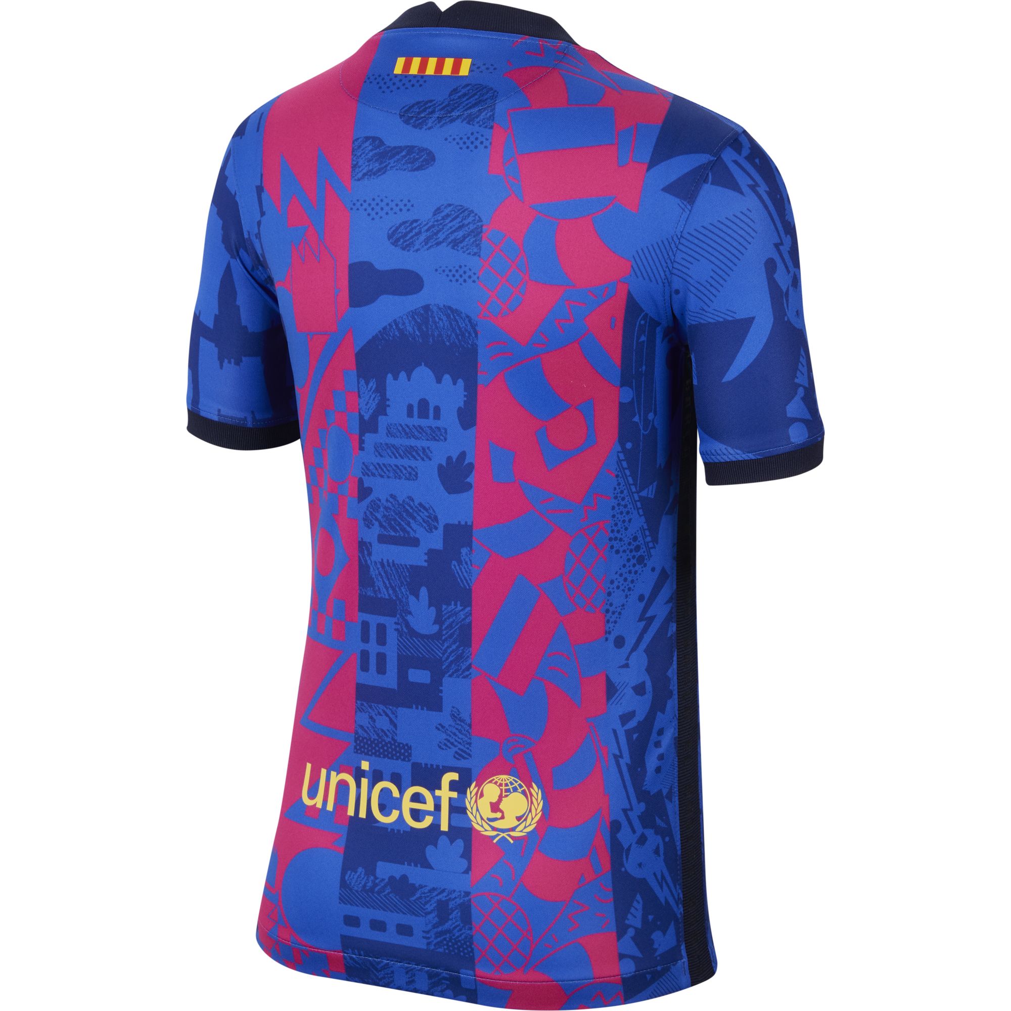 FC Barcelona 2021/22 Stadium Third Big Kids' Nike Dri-FIT Soccer Jersey - DB6241-406-NIKE by Nike | Available at Niky's Sports
