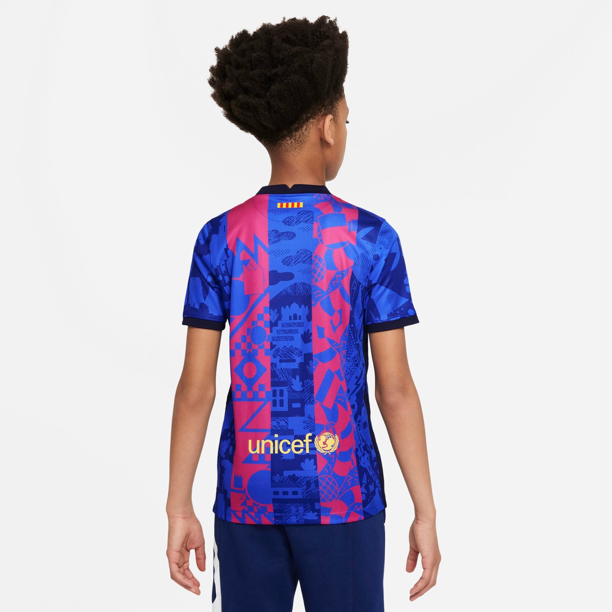 FC Barcelona 2021/22 Stadium Third Big Kids' Nike Dri-FIT Soccer Jerse