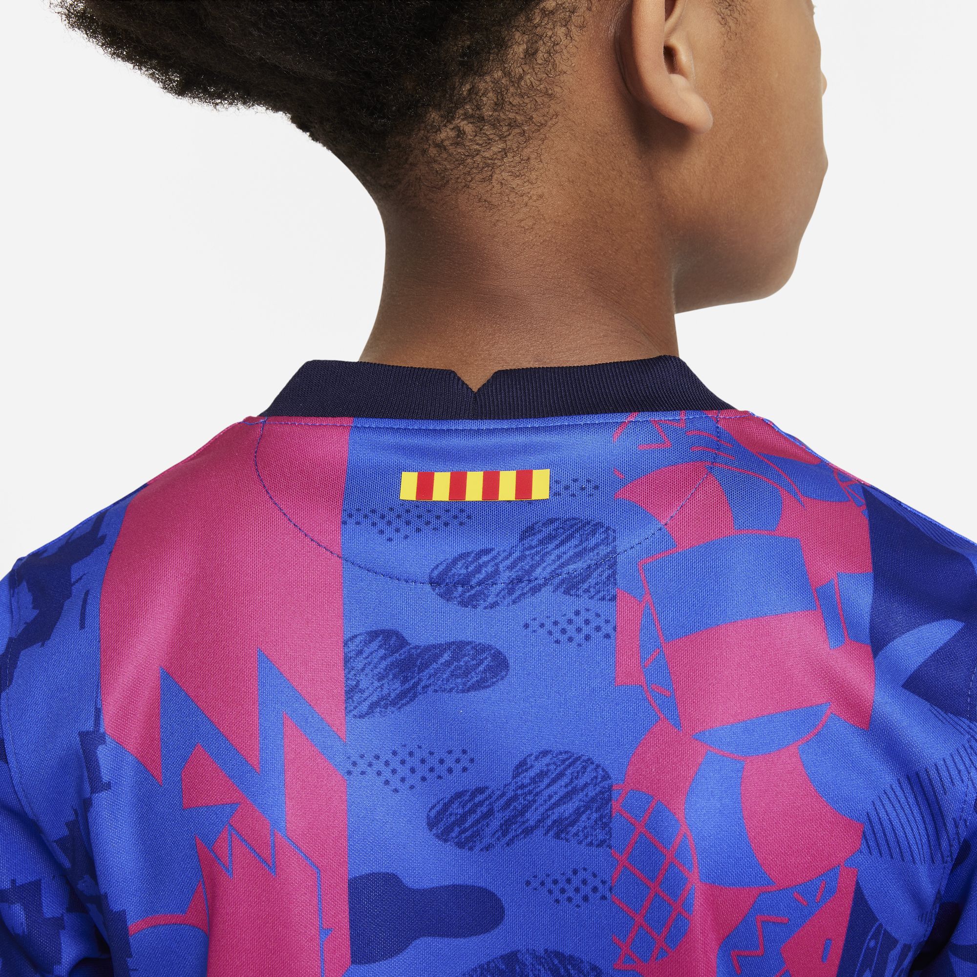 FC Barcelona 2021/22 Stadium Third Big Kids' Nike Dri-FIT Soccer Jersey - DB6241-406-NIKE by Nike | Available at Niky's Sports