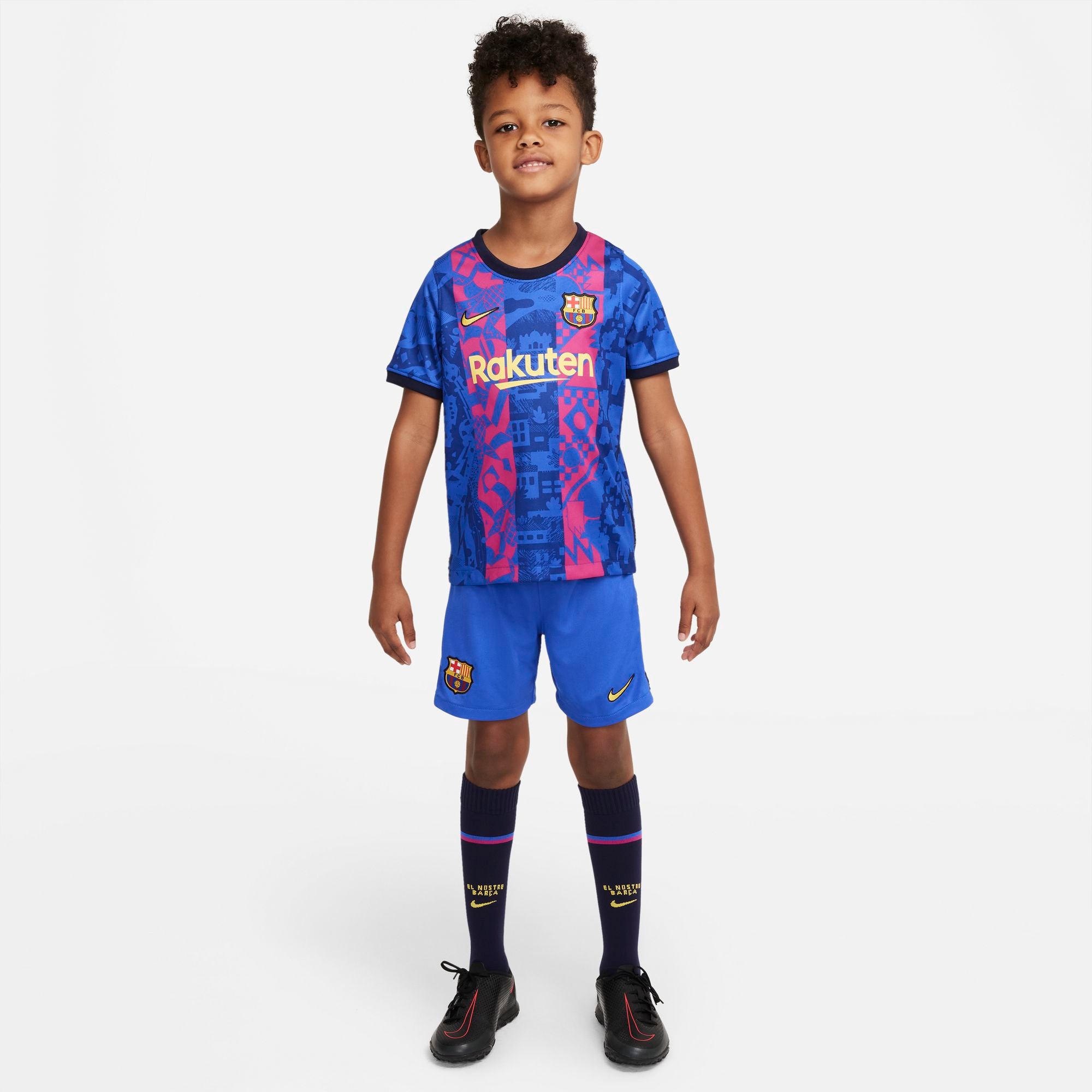 FC Barcelona 2021/22 Third Little Kids' Soccer Kit