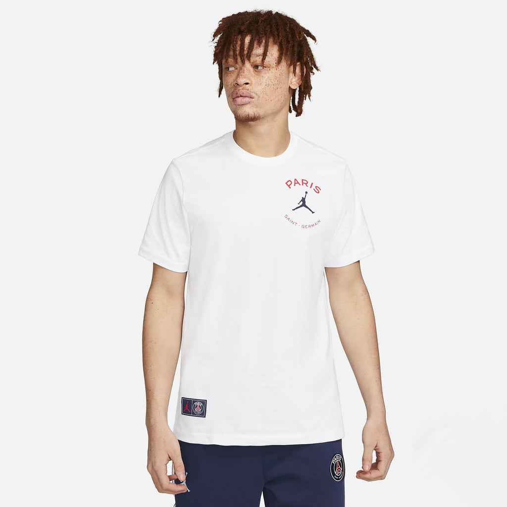 Paris Saint-Germain Men's Logo T-Shirt - DB6514-100-NIKE by Nike | Available at Niky's Sports