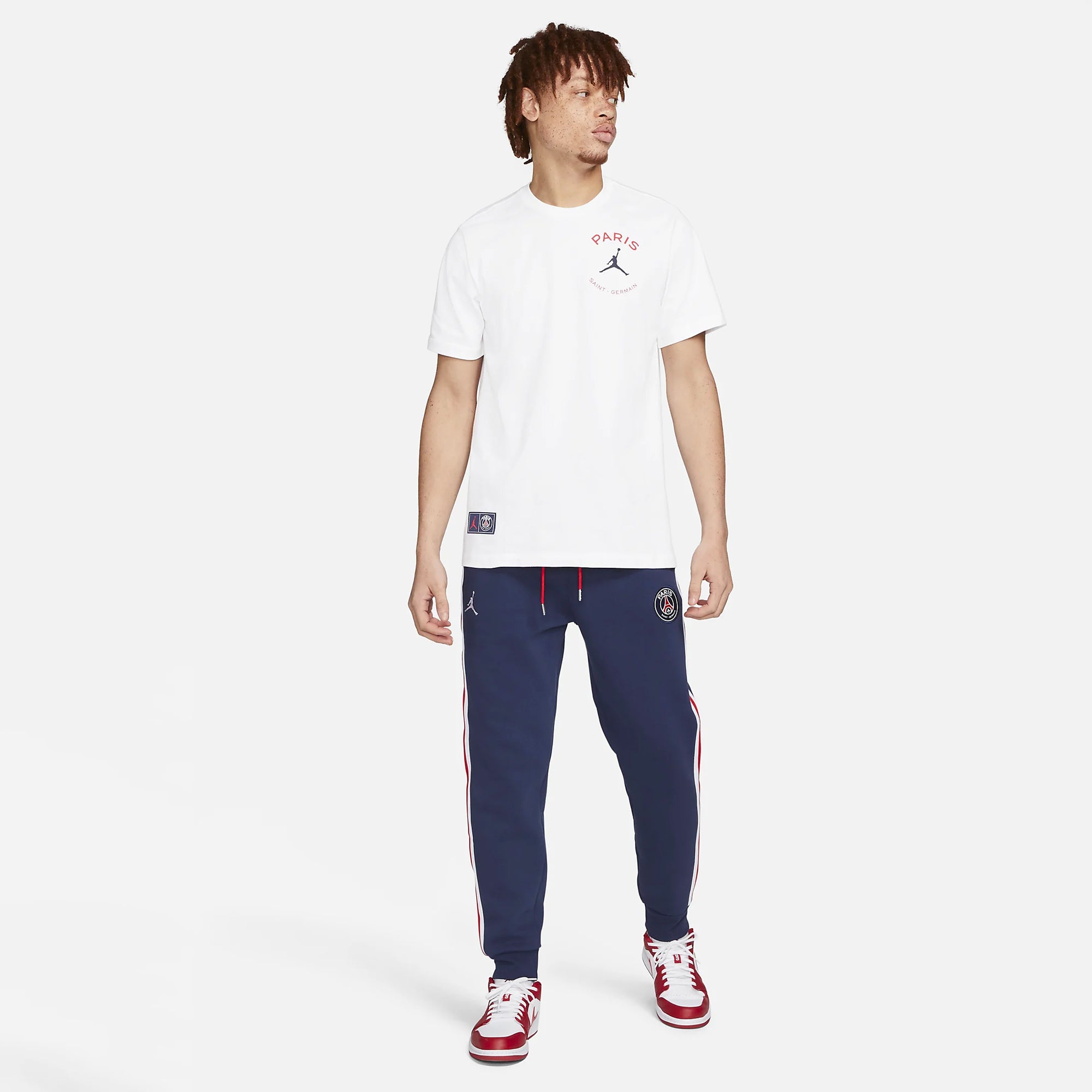 Paris Saint-Germain Men's Logo T-Shirt - DB6514-100-NIKE by Nike | Available at Niky's Sports