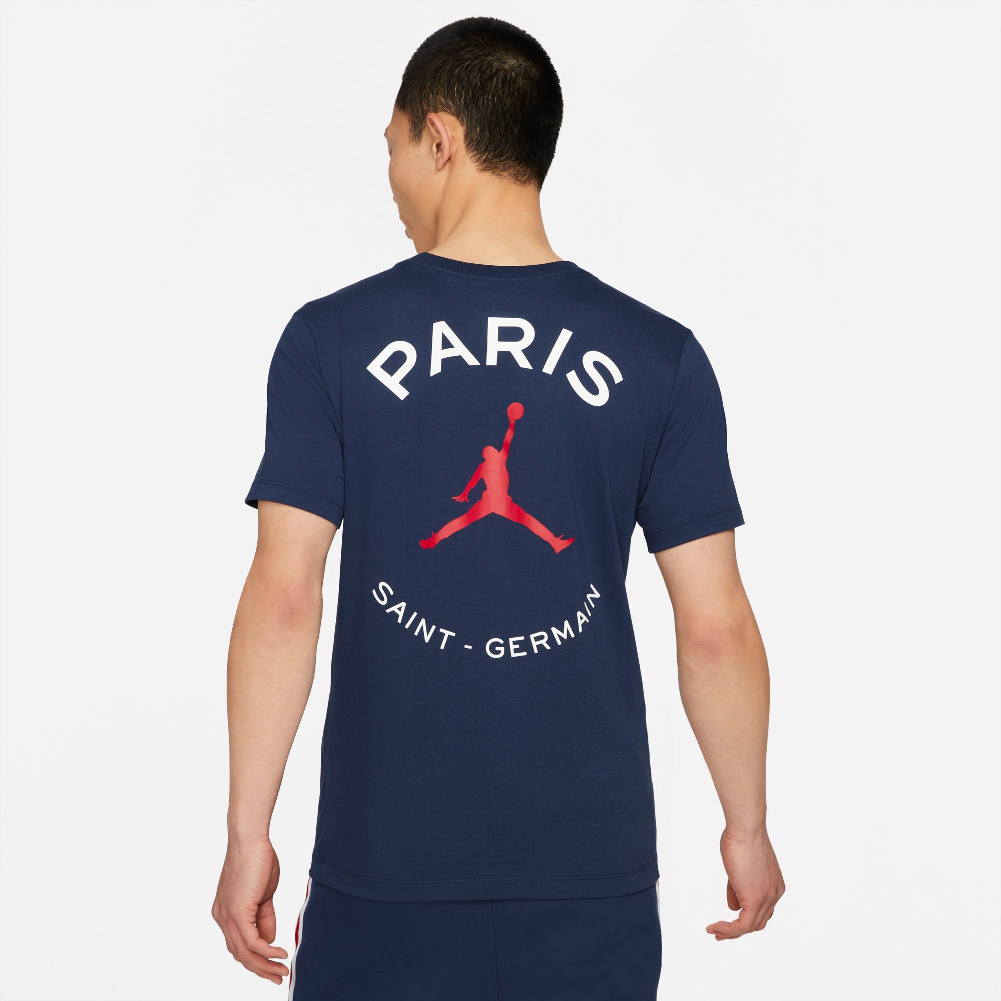 Paris Saint-Germain Men's Logo T-Shirt - DB6514-410-NIKE by Nike | Available at Niky's Sports