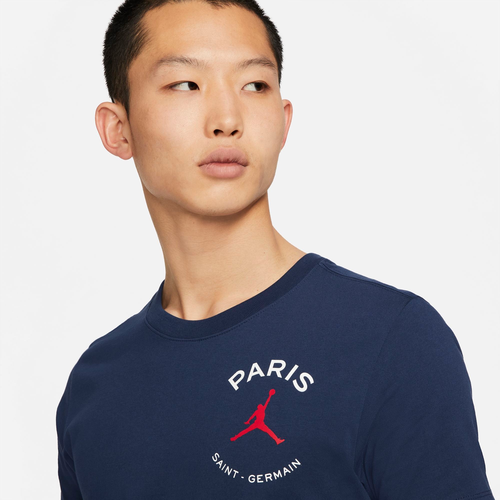 Paris Saint-Germain Men's Logo T-Shirt - DB6514-410-NIKE by Nike | Available at Niky's Sports
