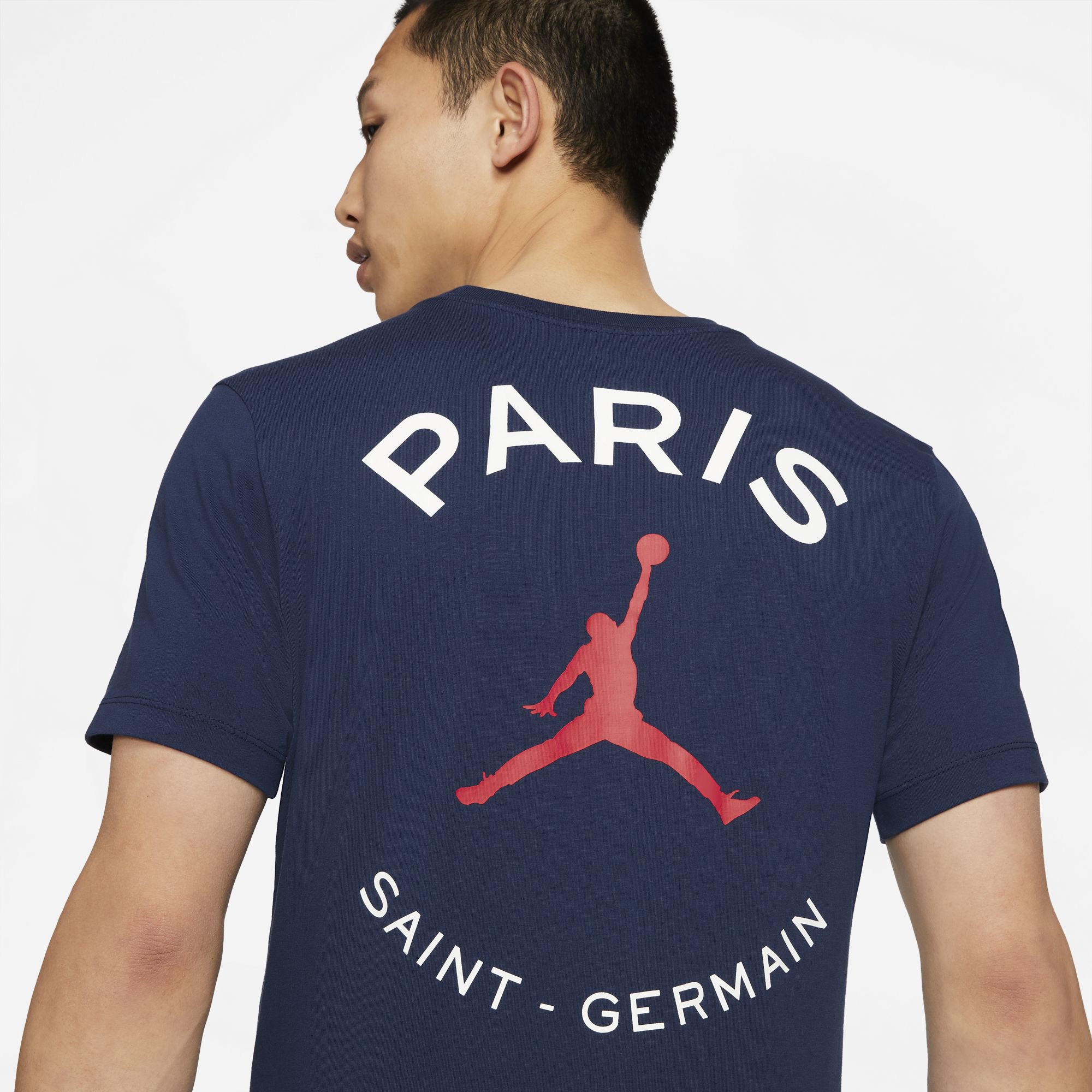 Paris Saint-Germain Men's Logo T-Shirt - DB6514-410-NIKE by Nike | Available at Niky's Sports