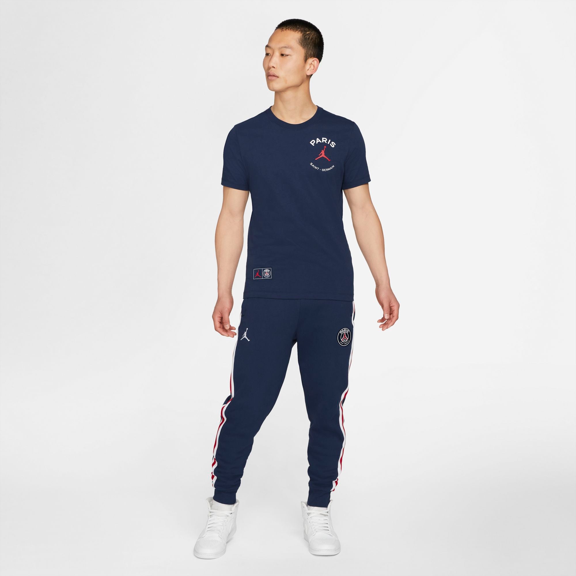 Paris Saint-Germain Men's Logo T-Shirt - DB6514-410-NIKE by Nike | Available at Niky's Sports