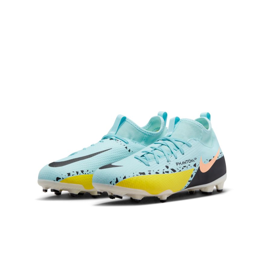 Nike Jr. Phantom GT2 Academy Dynamic Fit MG Little/Big Kids' Multi-Ground Soccer Cleats - DC0813-407-NIKE by Nike | Available at Niky's Sports