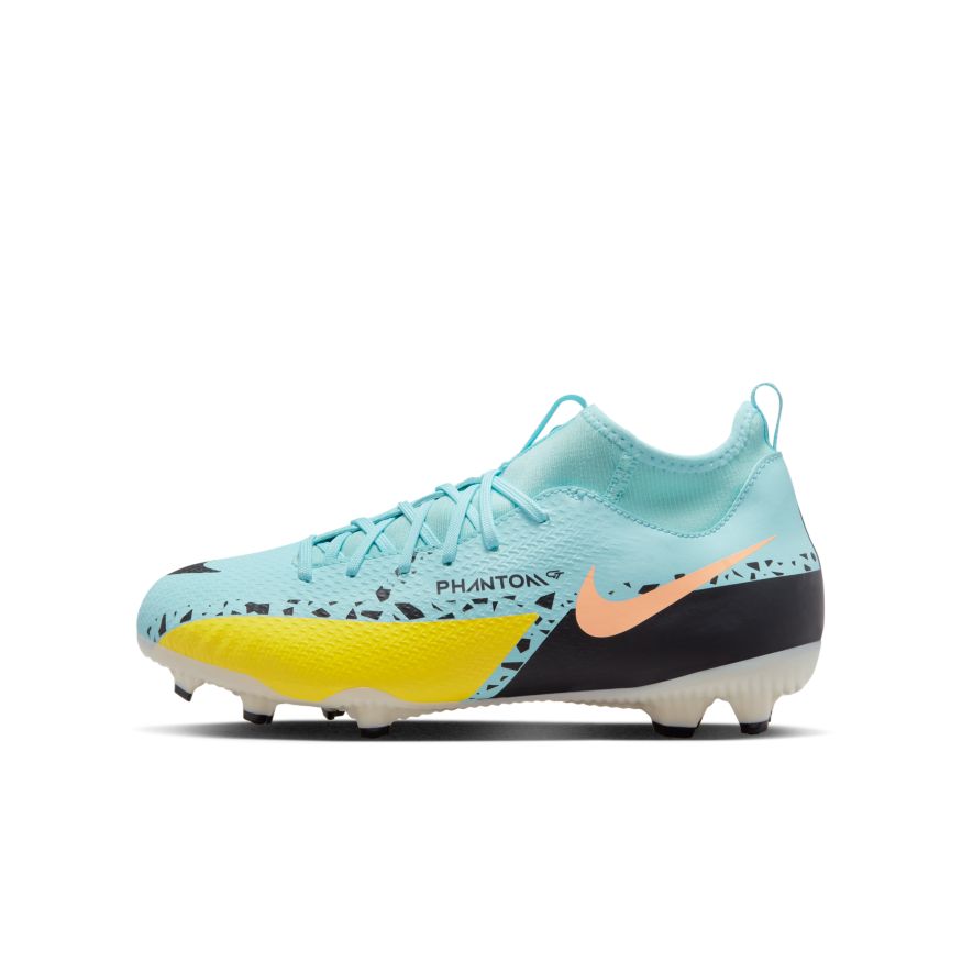Nike Jr. Phantom GT2 Academy Dynamic Fit MG Little/Big Kids' Multi-Ground Soccer Cleats - DC0813-407-NIKE by Nike | Available at Niky's Sports