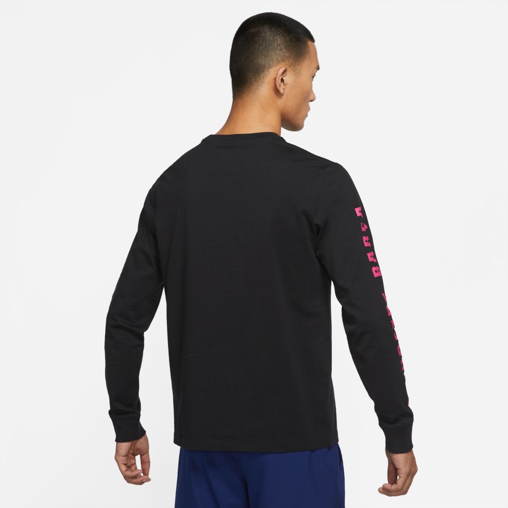 Men's FC Barcelona Crew T Shirt Long Sleeve