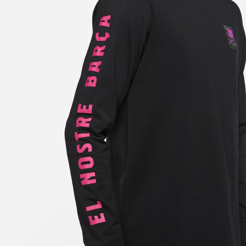 Men's FC Barcelona Crew T Shirt Long Sleeve