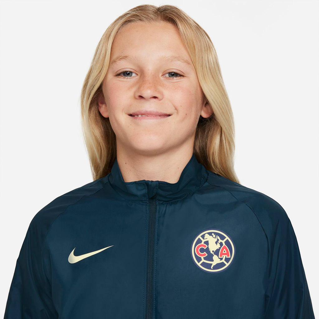 Club America Repel Academy AWF Soccer Jacket Youth - DC2142-454-NIKE by Nike | Available at Niky's Sports