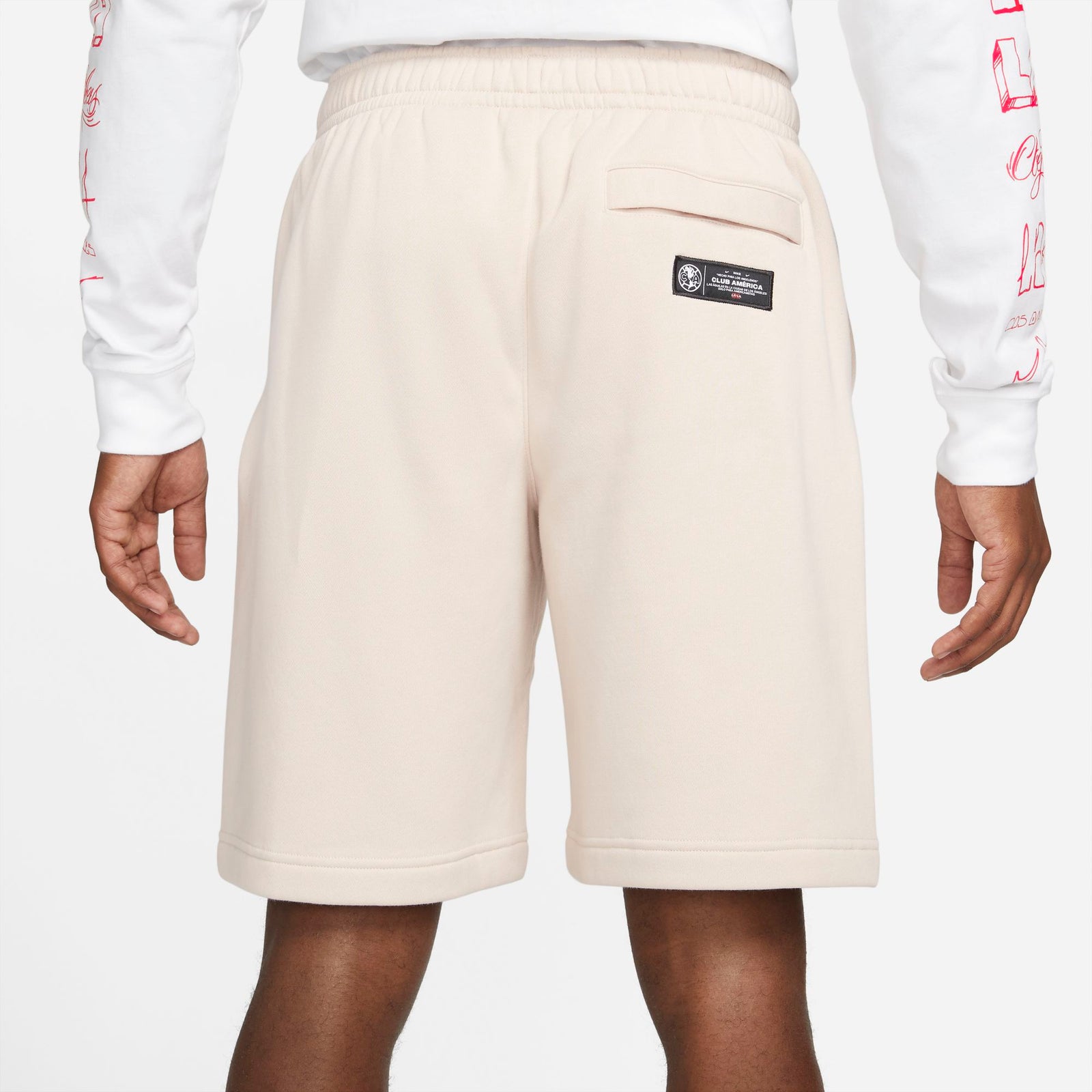 Men's Club America Fleece Soccer Shorts LA*LA - DC2169-008-NIKE by Nike | Available at Niky's Sports