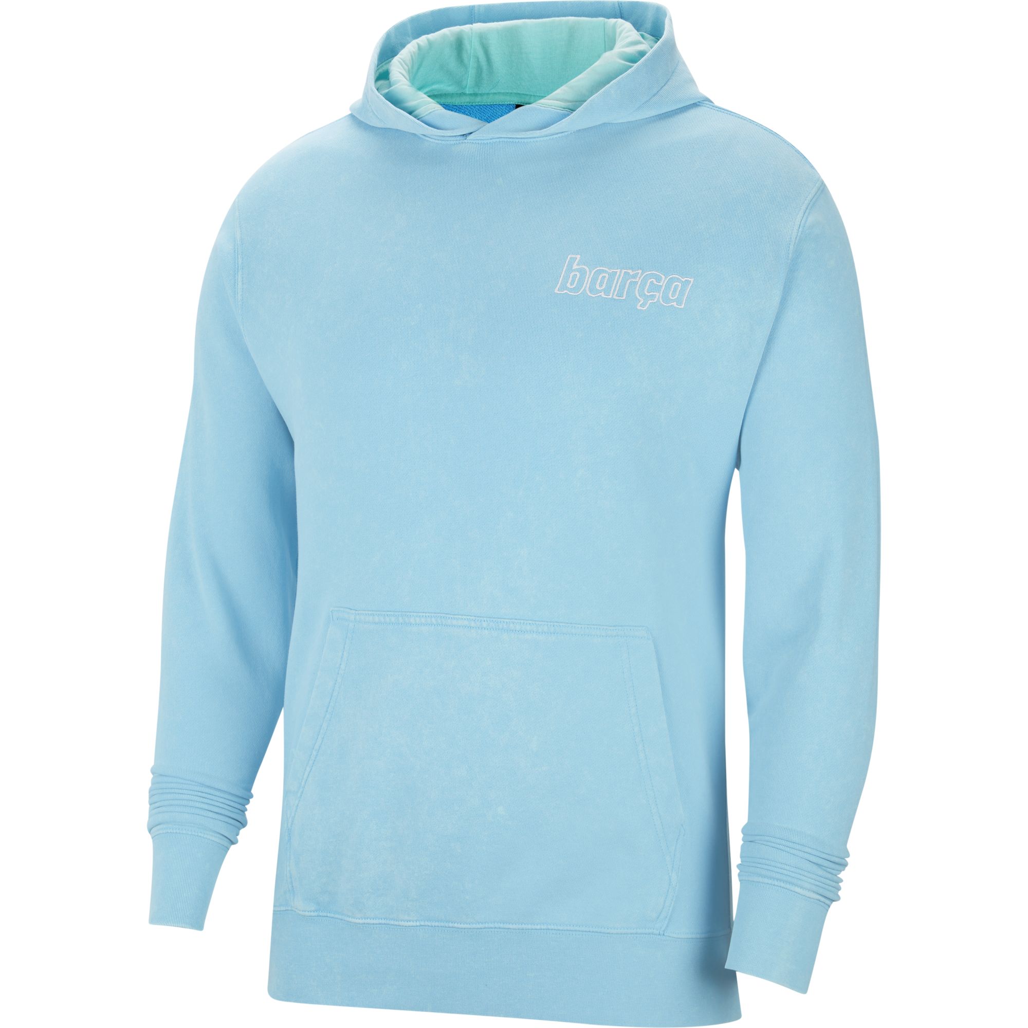 FC Barcelona Men's French Terry Pullover Hoodie - DC7277-425-NIKE by Nike | Available at Niky's Sports