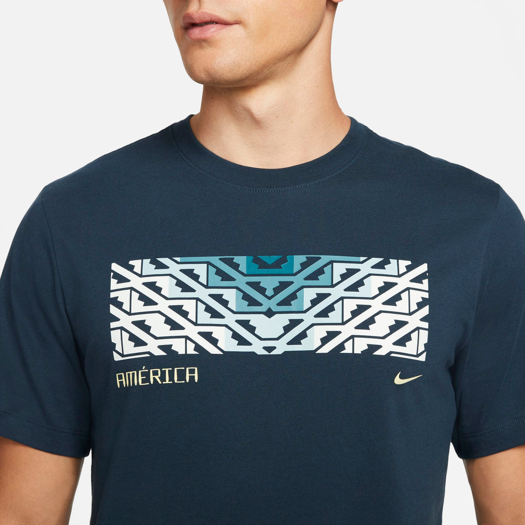 Men's Club America T Shirt 2021 - DD3665-454-NIKE by Nike | Available at Niky's Sports