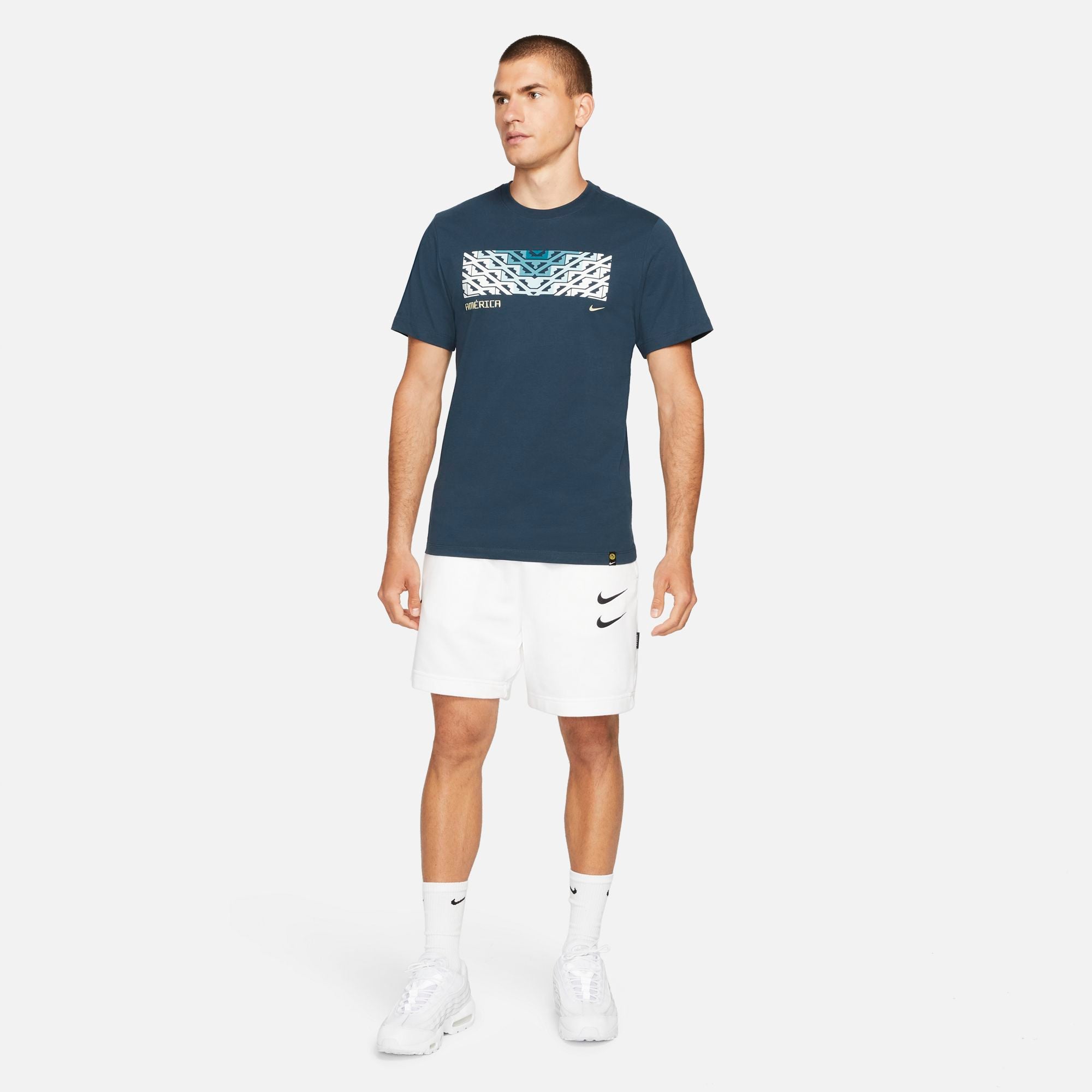 Men's Club America T Shirt 2021 - DD3665-454-NIKE by Nike | Available at Niky's Sports